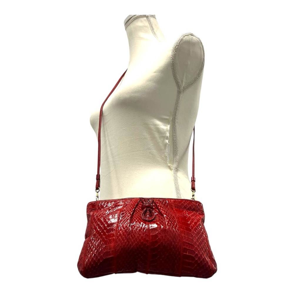 Red Snakeskin Bag
